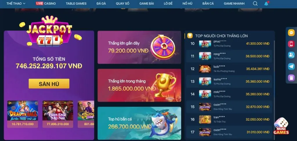 Đa dạng trò chơi cá cược trên ứng dụng loto66